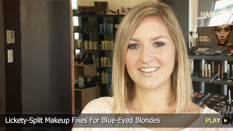 Lickety-Split Makeup Fixes For Blue-Eyed Blondes