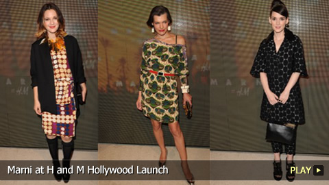 Marni at H and M Hollywood Launch