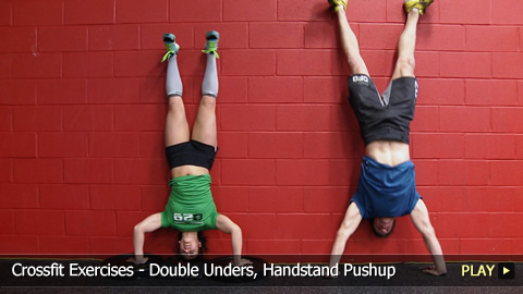 Reebok CrossFit Workout: Exercises - Double Unders, Handstand Pushup
