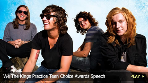 We The Kings Practice Teen Choice Awards Speech
