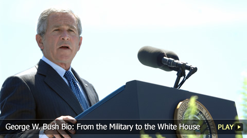 George W. Bush Bio: From the Military to the White House George W. Bush Bio: From the Military to the White House