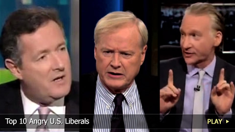 Top 10 Angry U.S. Liberals Top 10 Angry U.S. Liberals