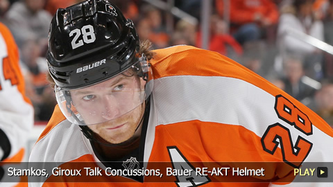 Stamkos, Giroux Talk Concussions, Bauer RE-AKT Helmet
