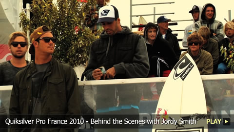Quiksilver Pro France 2010 - Behind the Scenes with Jordy Smith