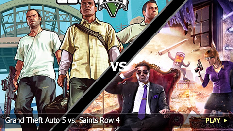 Grand Theft Auto 5 vs. Saints Row 4 Grand Theft Auto 5 vs. Saints Row 4