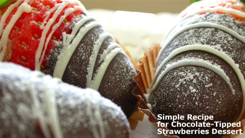 Chocolate-Dipped Strawberry Dessert Recipe